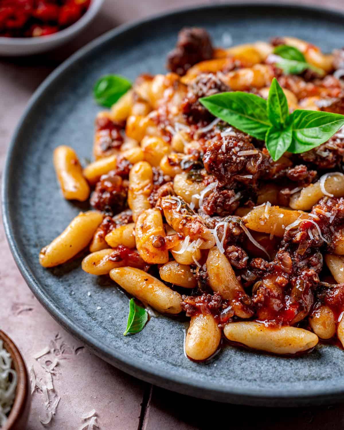 Cavatelli Pasta with Italian Sausage Sauce