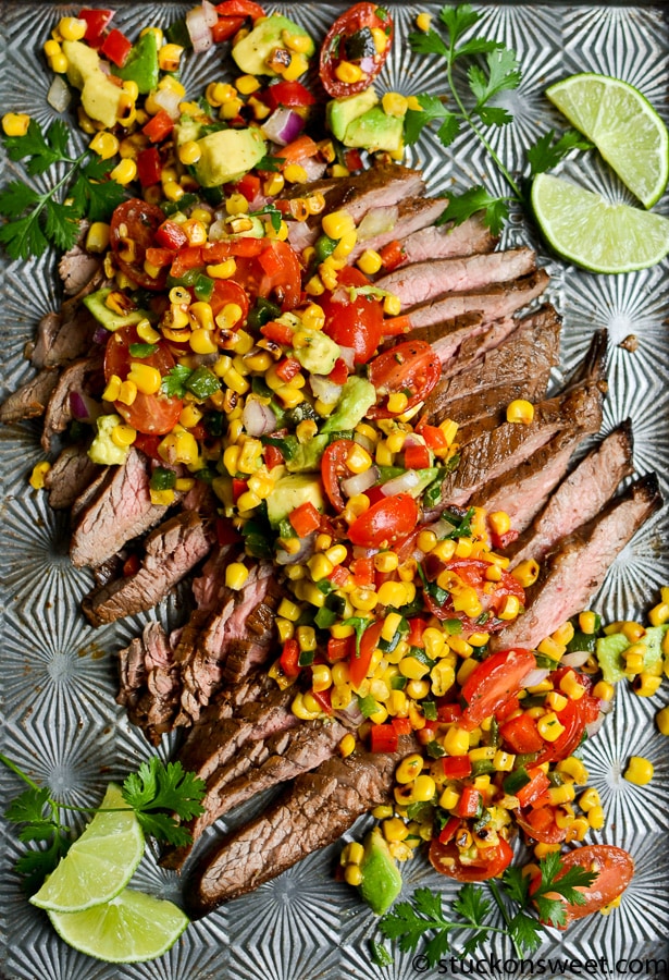 Flank Steak with Corn Salsa