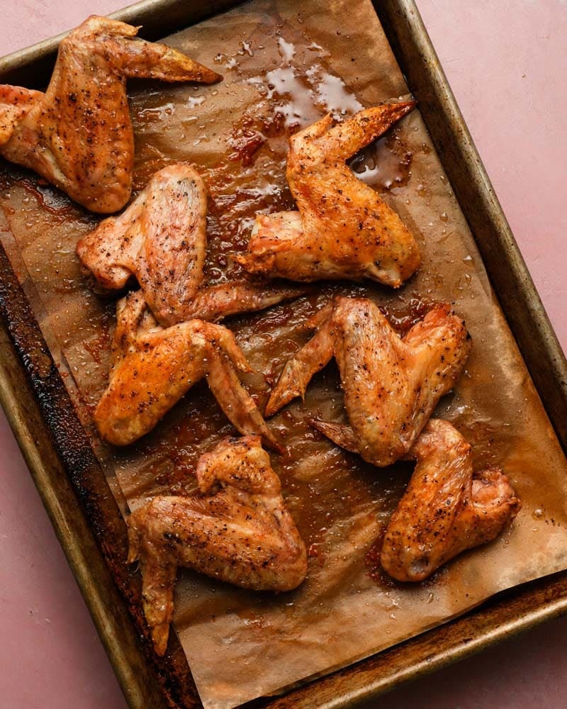 Baked Buffalo and Orange Chicken Wings