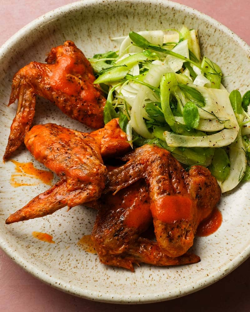 Baked Buffalo and Orange Chicken Wings