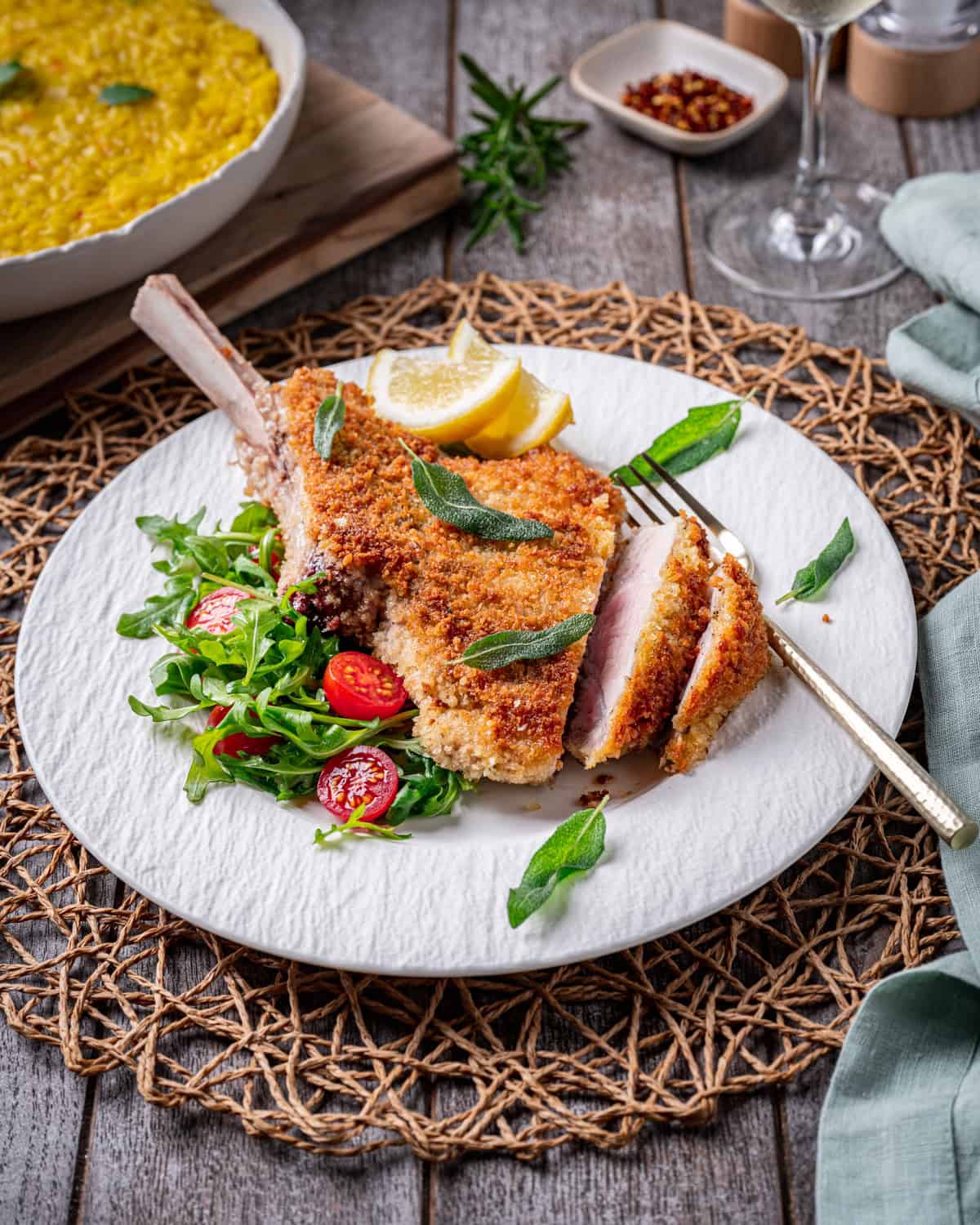 Bone-In Veal Milanese (Cotoletta alla Milanese)