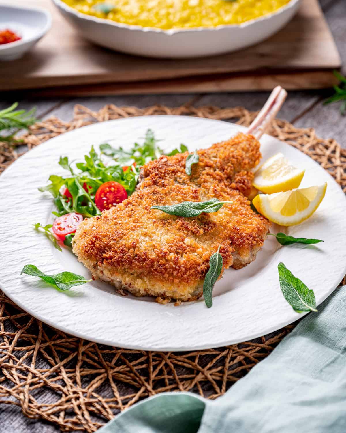 Bone-In Veal Milanese (Cotoletta alla Milanese)