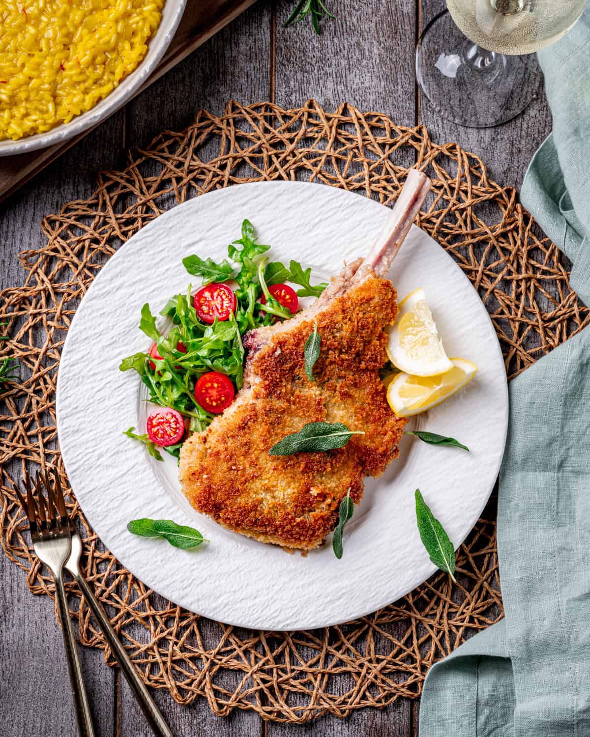 Bone-In Veal Milanese (Cotoletta alla Milanese)