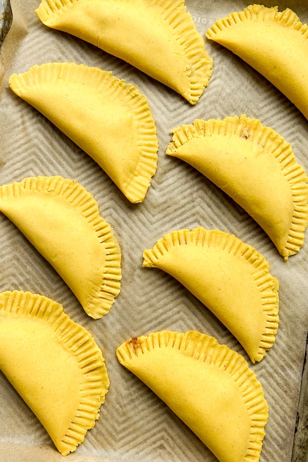 Gluten-Free Beef Picadillo Empanadas Before Frying