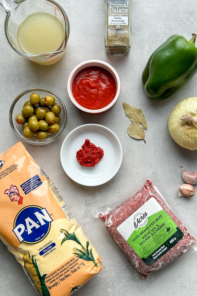 Ingredients Needed for Gluten Free Beef Picadillo Empanadas