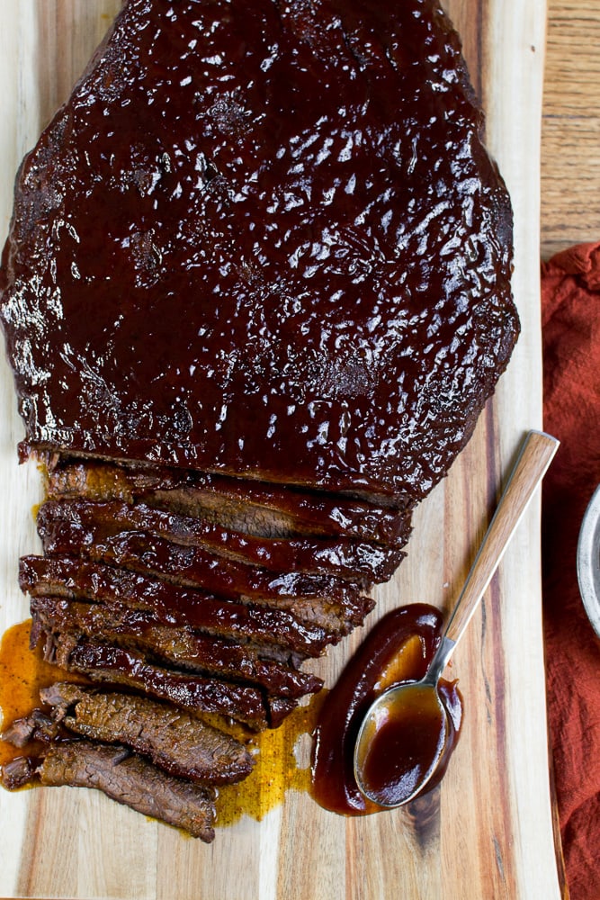 delicious baked brisket that's easy to make.