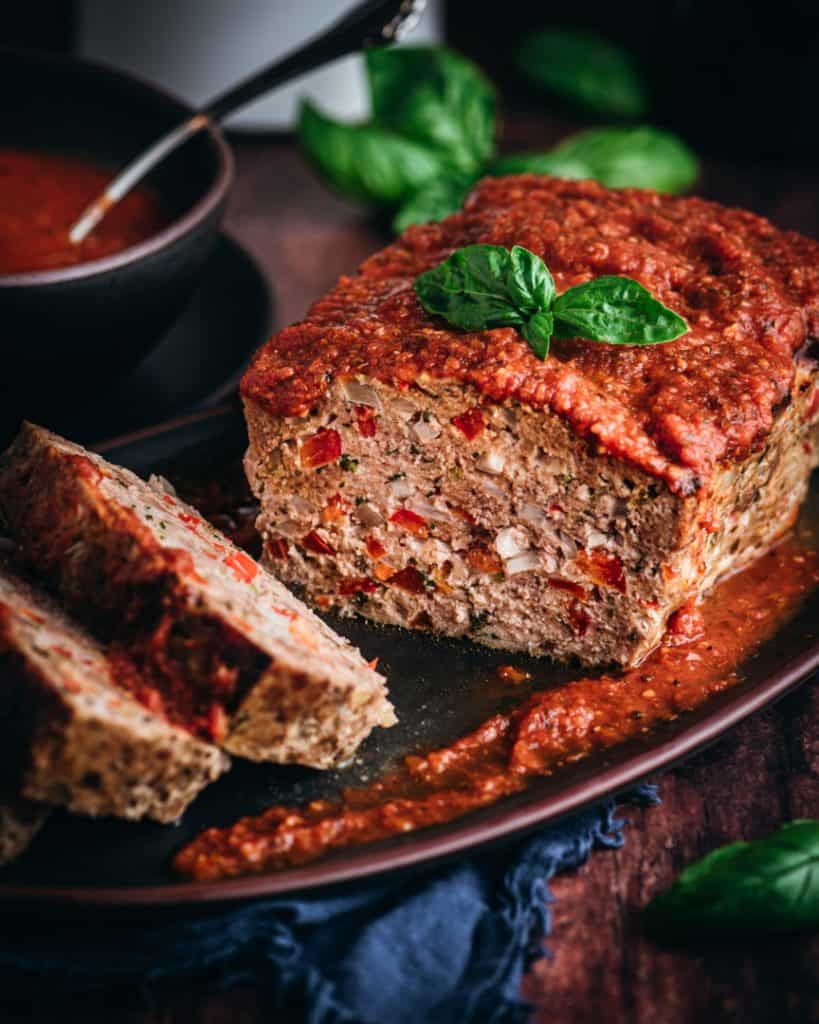 Italian-Style Meatloaf with Garlic Tomato Sauce