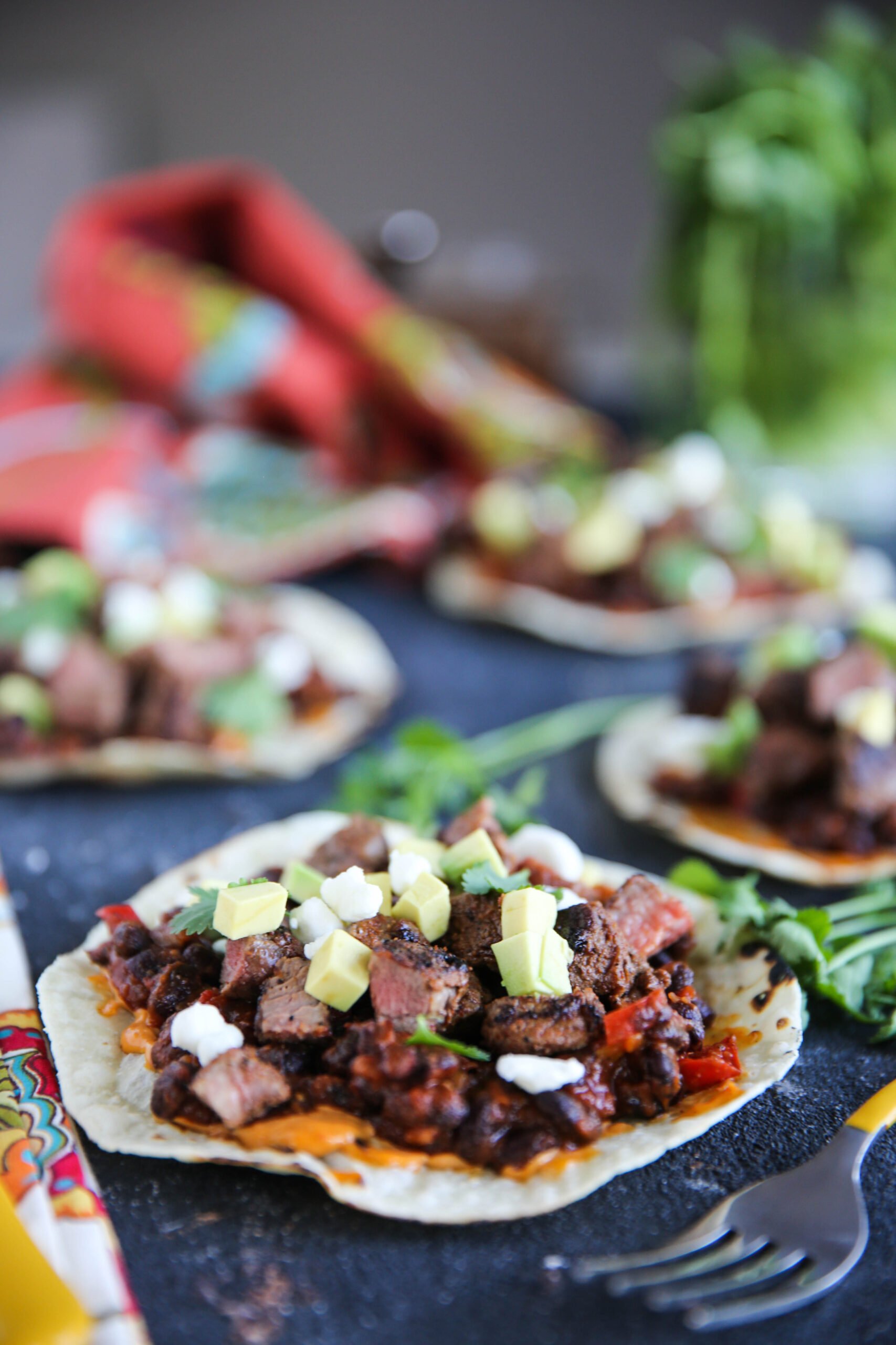 PaleOMG Steak & Bean Tostadas