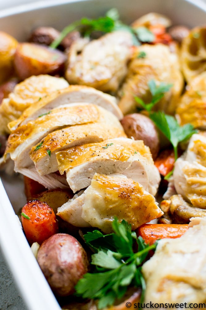 roasted chicken dinner