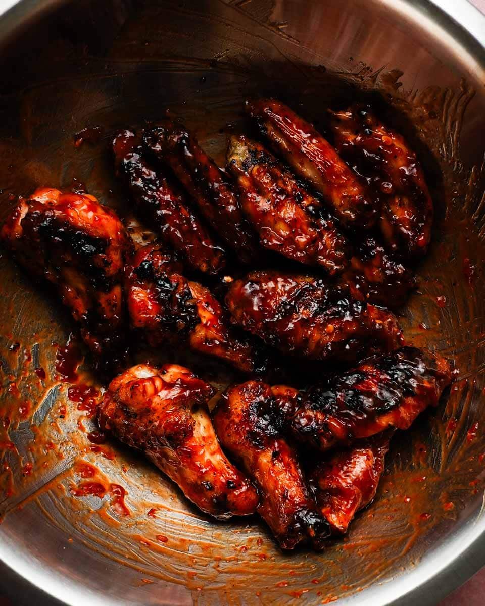 BBQ Wings sauced