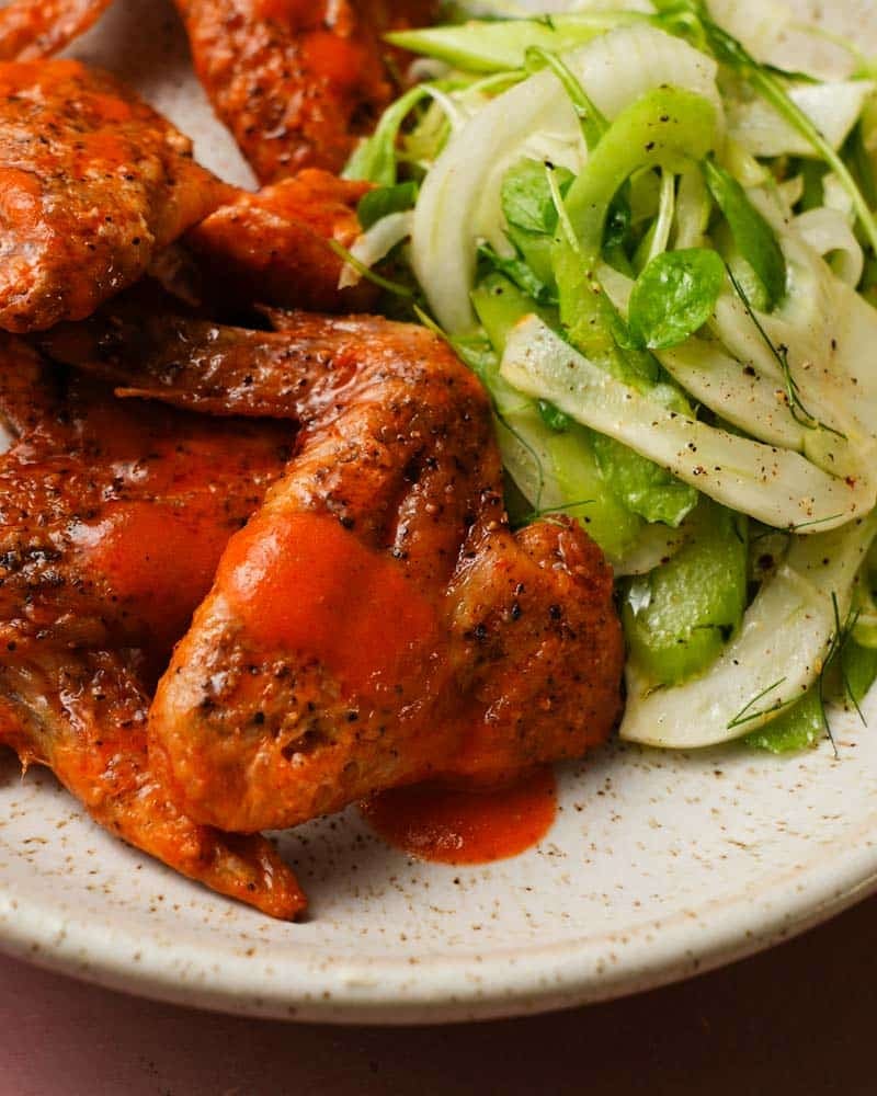 Baked Buffalo and Orange Chicken Wings