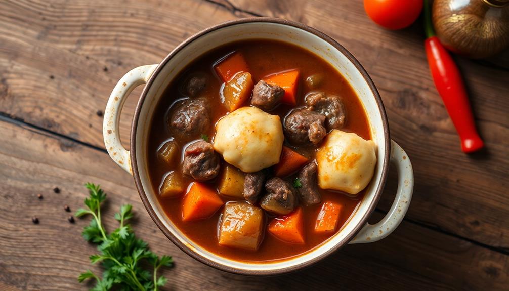 hearty beef dumpling stew