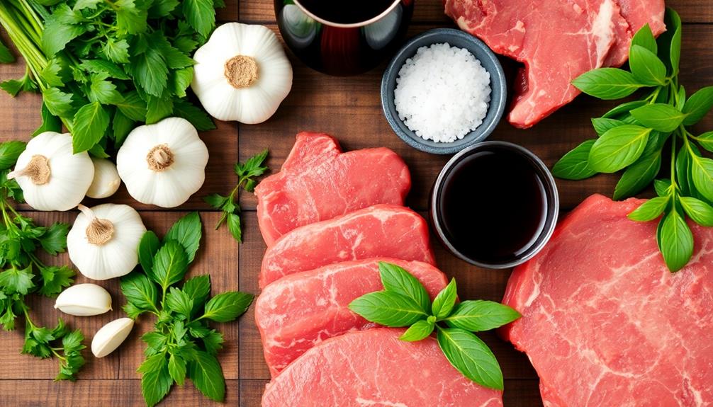 key components for beef dishes