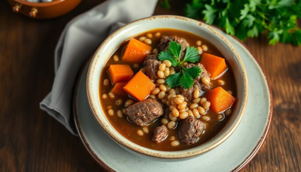 savory beef barley stew