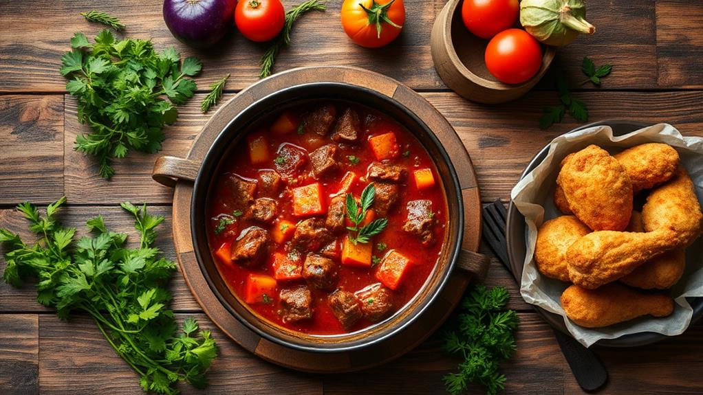 savory tomato beef stew