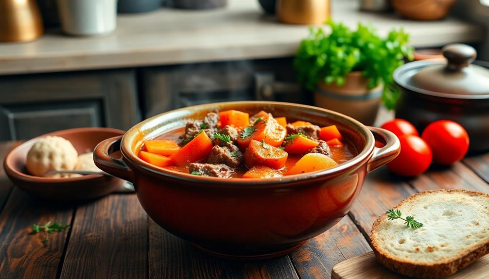 savory tomato beef stew