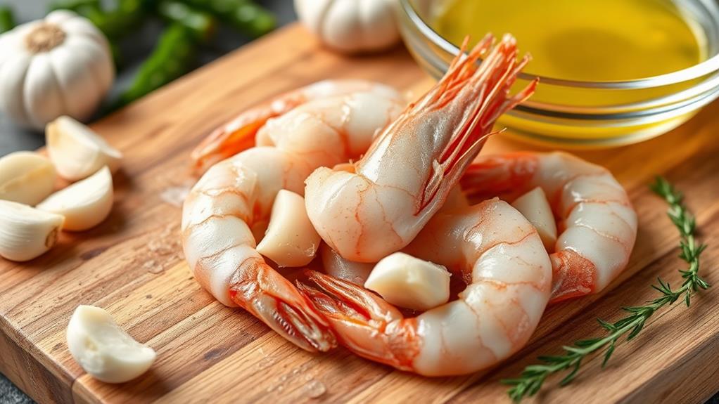 cooking delicious shrimp dish