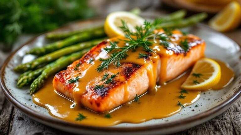 creamy dijon salmon dish