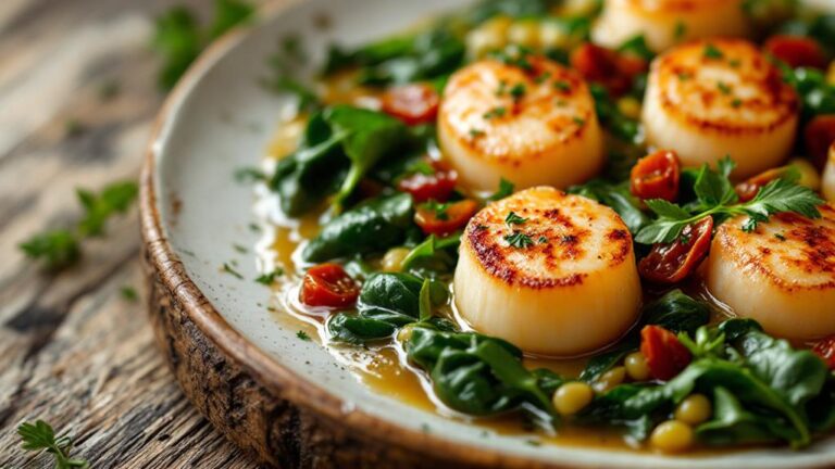 delicious creamy scallop dish