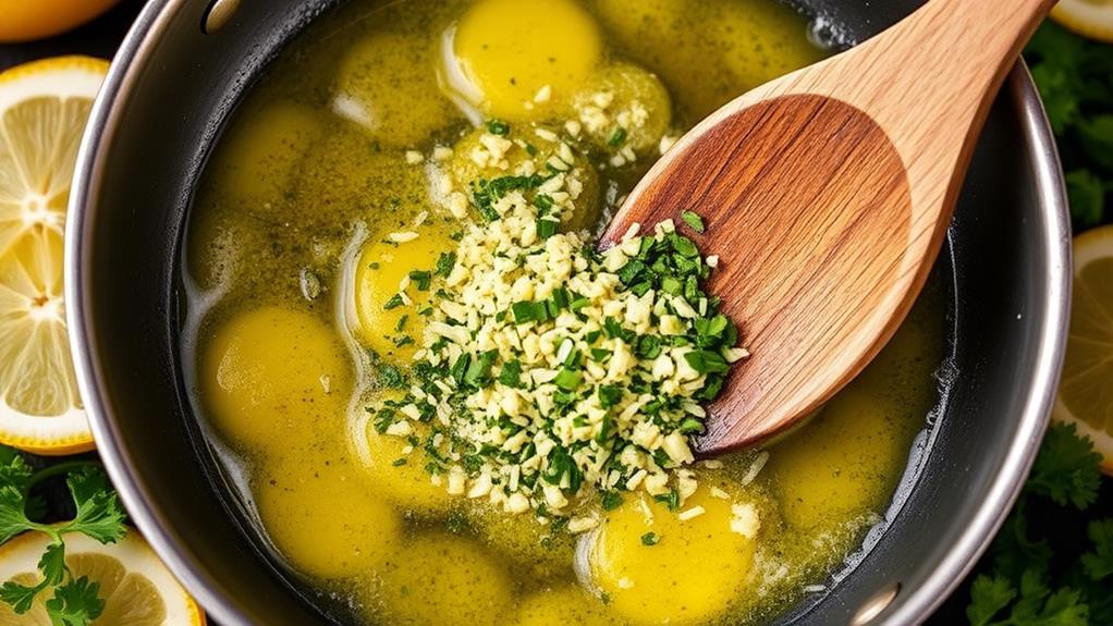 garlic butter sauce preparation