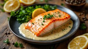 lemon garlic salmon piccata