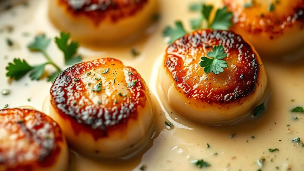 perfectly cooked scallops tips