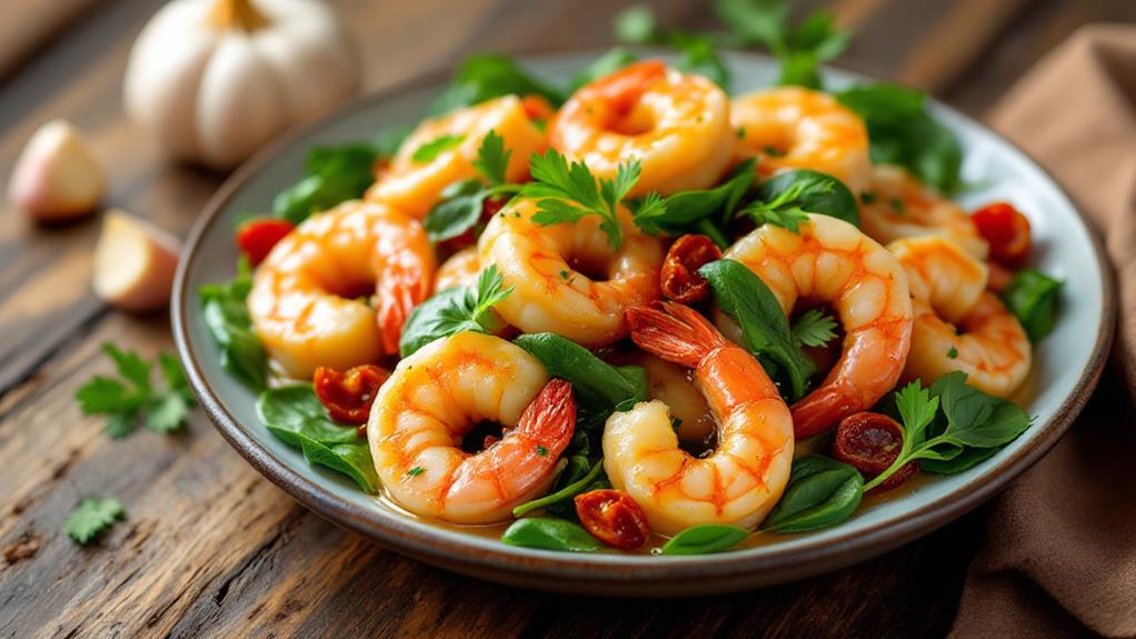 tuscan shrimp with garlic butter